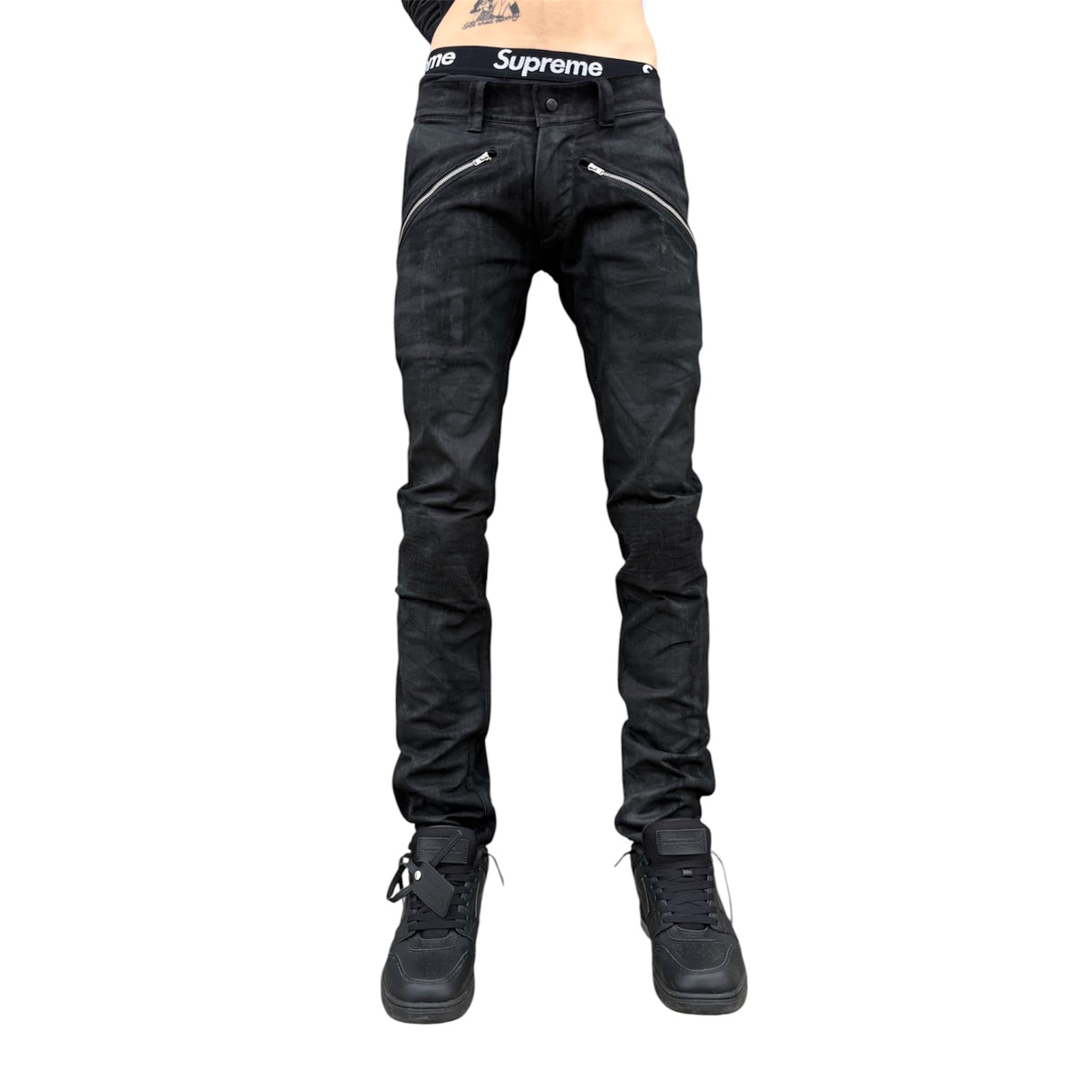 WAXED MOTO DENIM