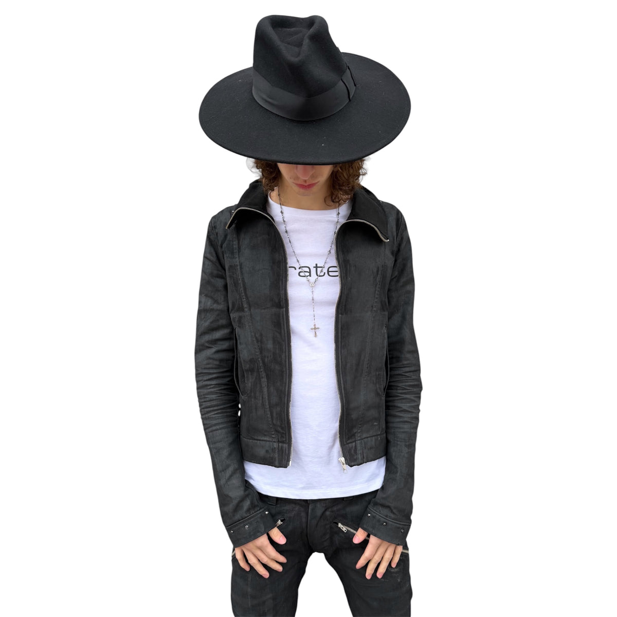 WAXED STUD JACKET