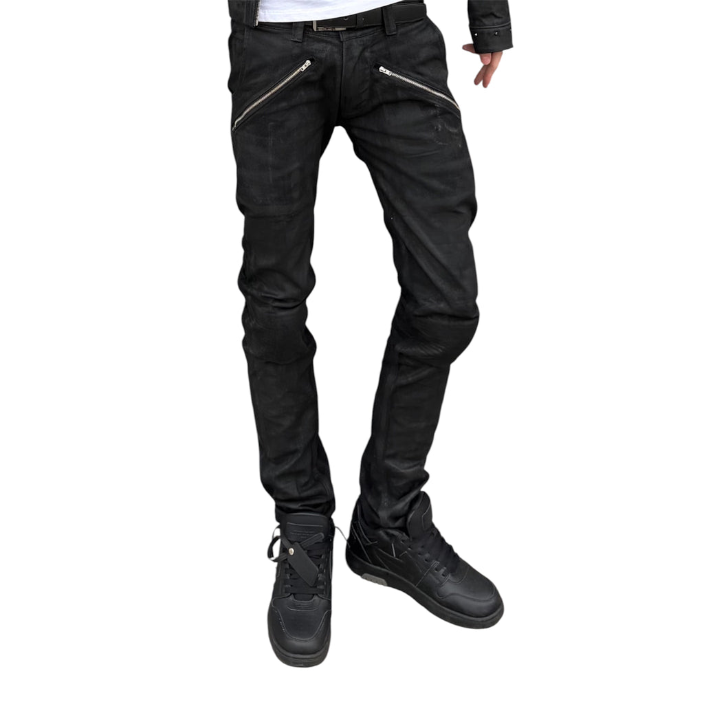 WAXED MOTO DENIM