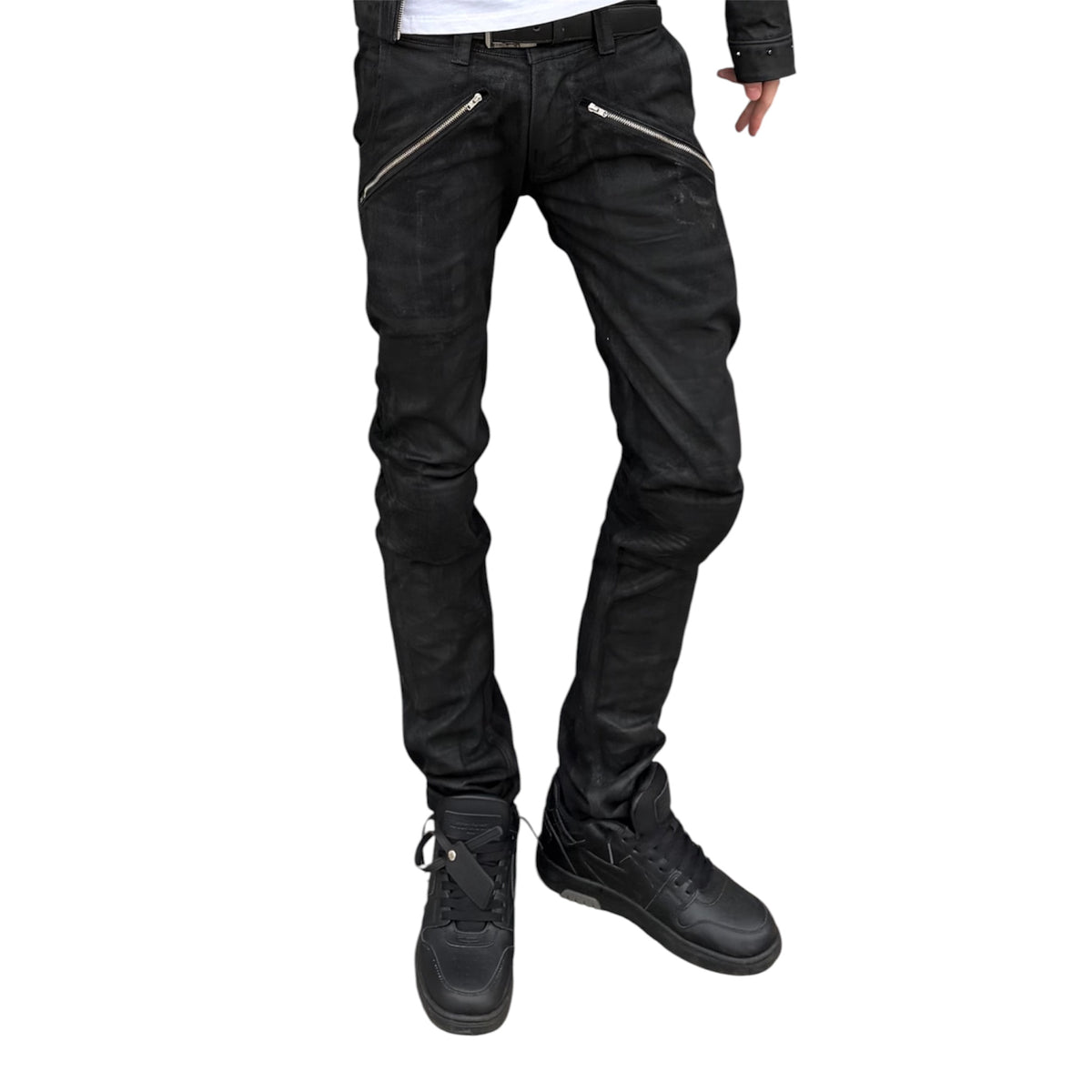 WAXED MOTO DENIM